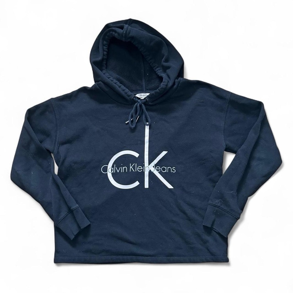 Calvin Klein Jeans woman’s soft and warm black hoodie sweatshirt Size S